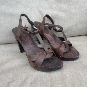 MIA Brown Strappy Sandals